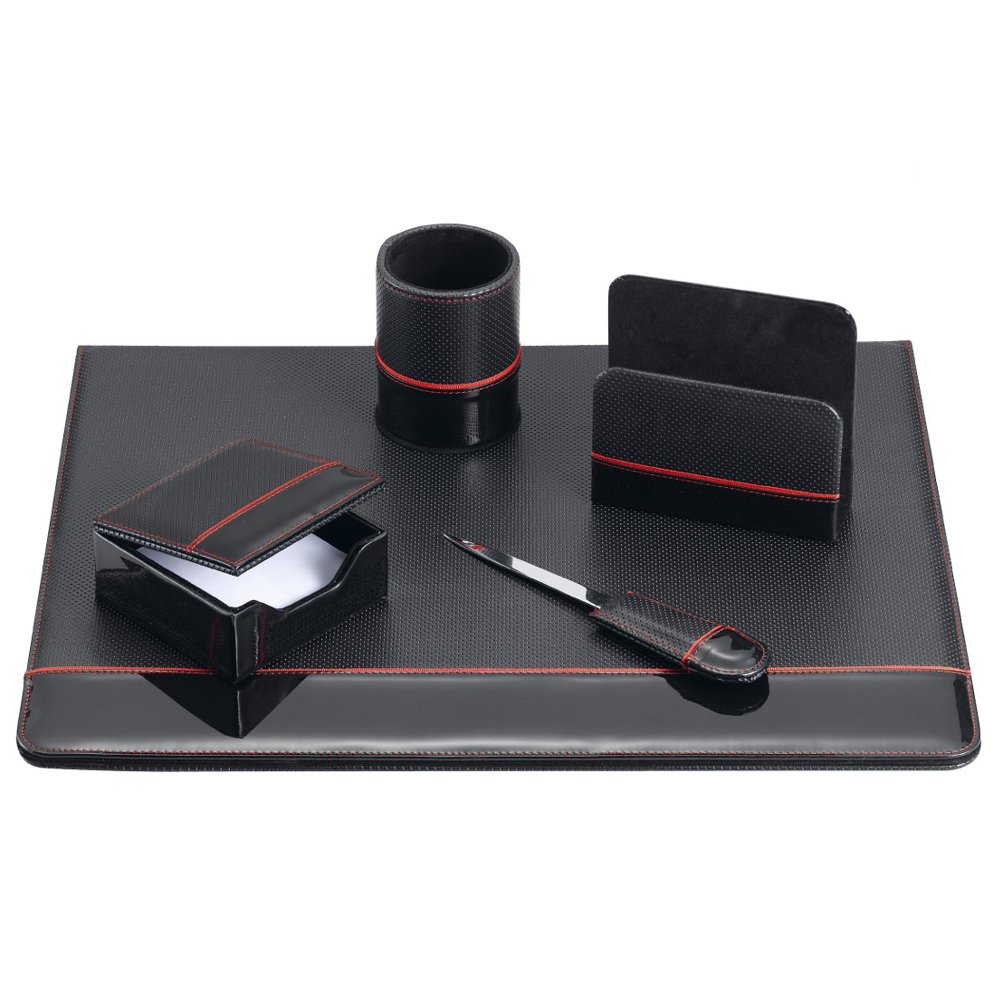 11-DSAB5 5 pcs synthetic leather desk set.jpg